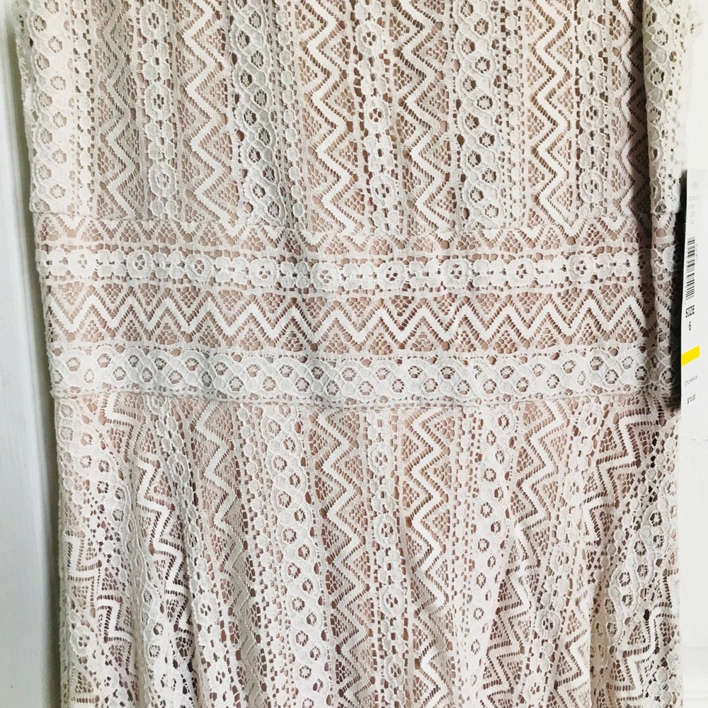 TIANA B Ivory Lace Dress Size 6 Style #849361 NWT - Picture 2 of 5